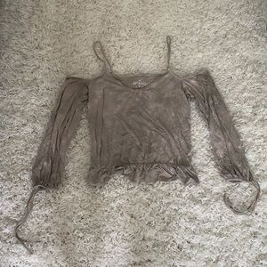 AEO Off-the-shoulder long sleeve tank